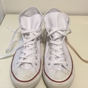 Chuck Taylor white high top converse all sneakers